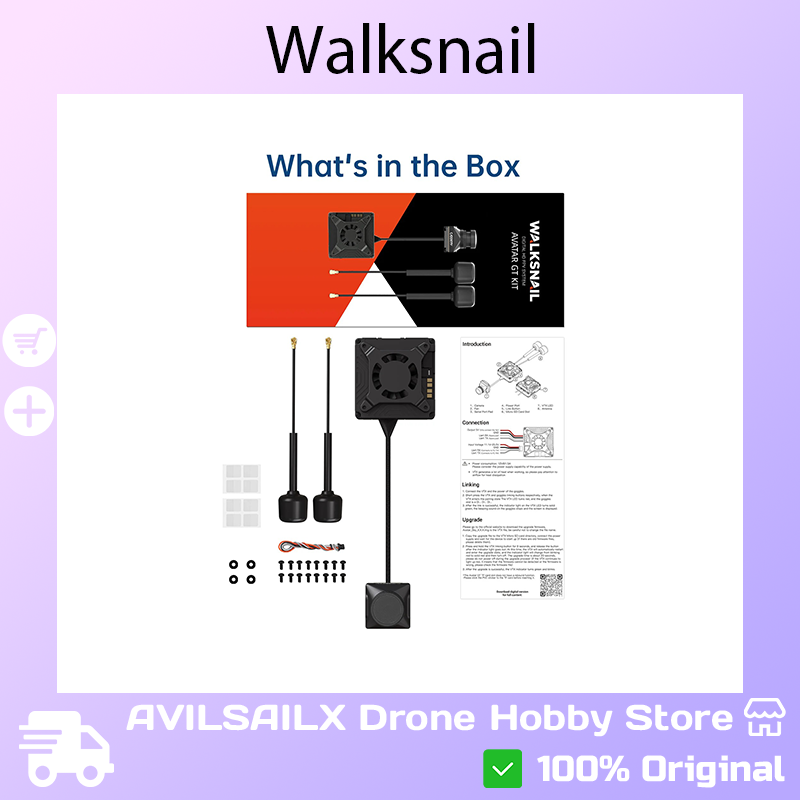 Walksnail Avatar Gt Kit 2W Vtx - Kit FPV Walksnail Avatar GT Max